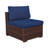 Wicker 8 - Person Modular Patio Conversation Set with Cushions-956335886
