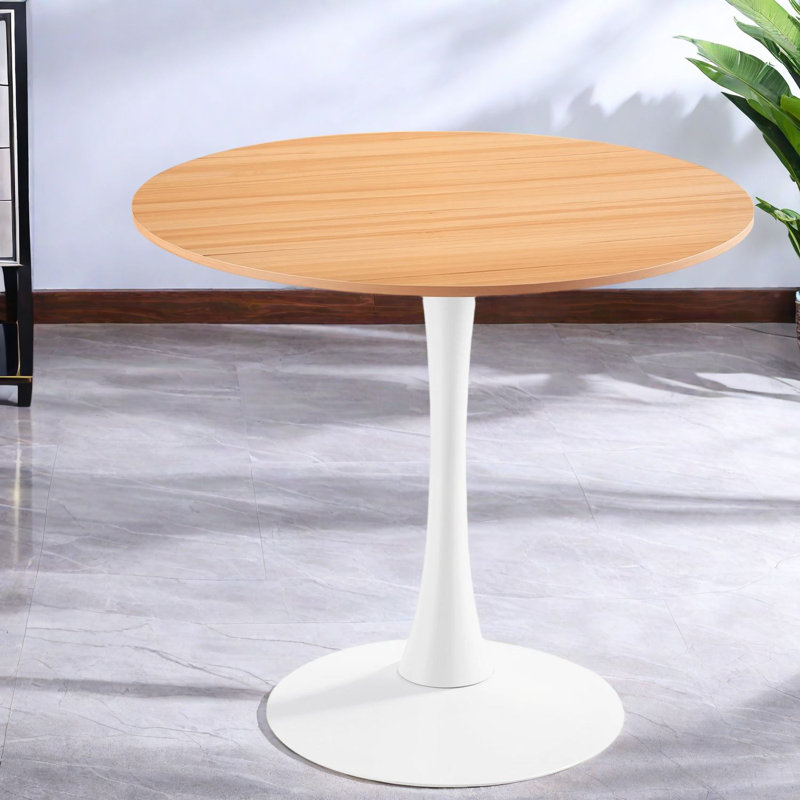 Table de salle à manger compacte en MDF de chêne, table de loisirs moderne pour la maison