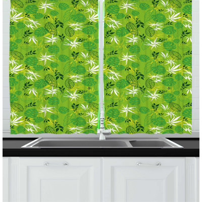 Floral Kitchen Curtain