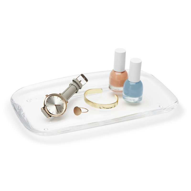 Clear Acrylic Modern Multi-Purpose Bathroom Tray