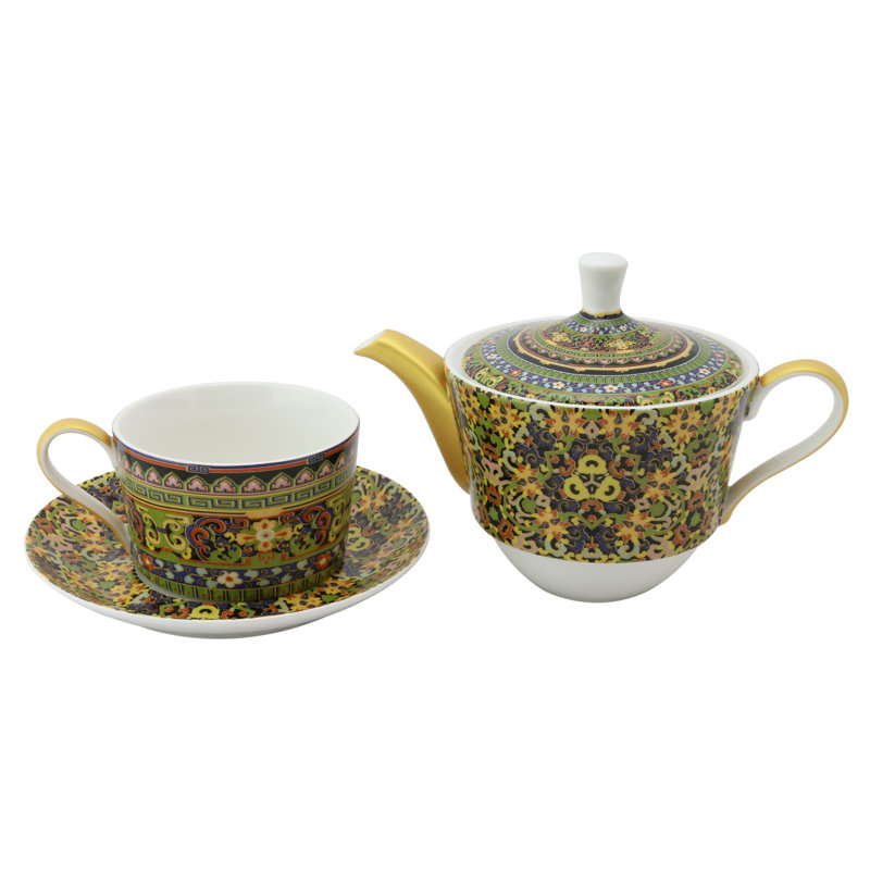 Imperial Mosaic Tea-for-One 4 Piece Set