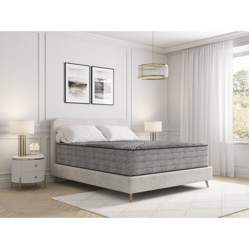 Matelas de 14 po avec ressorts enveloppés sur le pourtour - offre une meilleure stabilité et un soutien optimal et favorise un soulagement optimal du flux d'air
