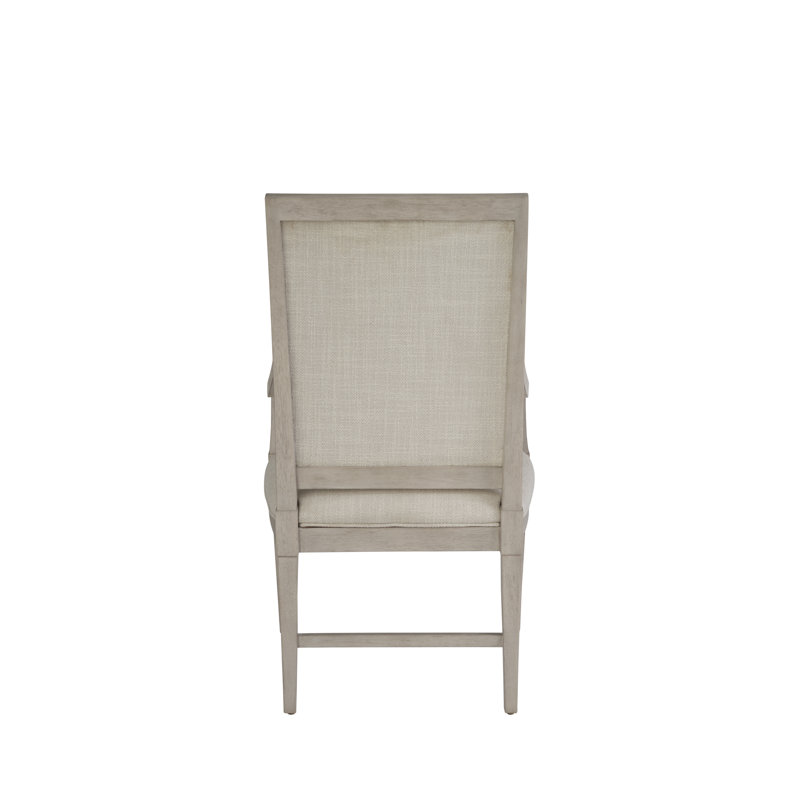 Coalesce Solid Wood Slat Back Armchair, Gray