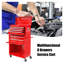 Coffre à outils à roulettes à grande capacité à 8 tiroirs avec roulettes - Armoire de rangement verrouillable en acier