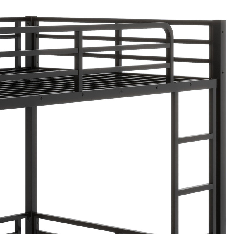 Structure de lit superposé en métal, lit superposé robuste pour enfants, adolescents, adultes