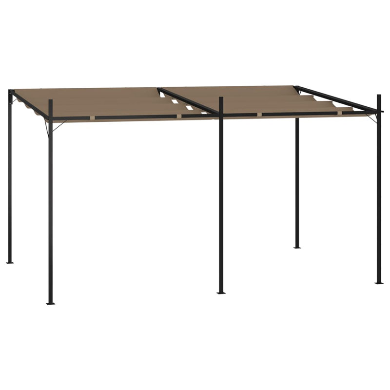 Tenafly Iron Patio Gazebo, Taupe