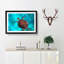 A Sea Turtle in Abstract - Picture Frame Graphic Art Print on MDF-55629324-55629321