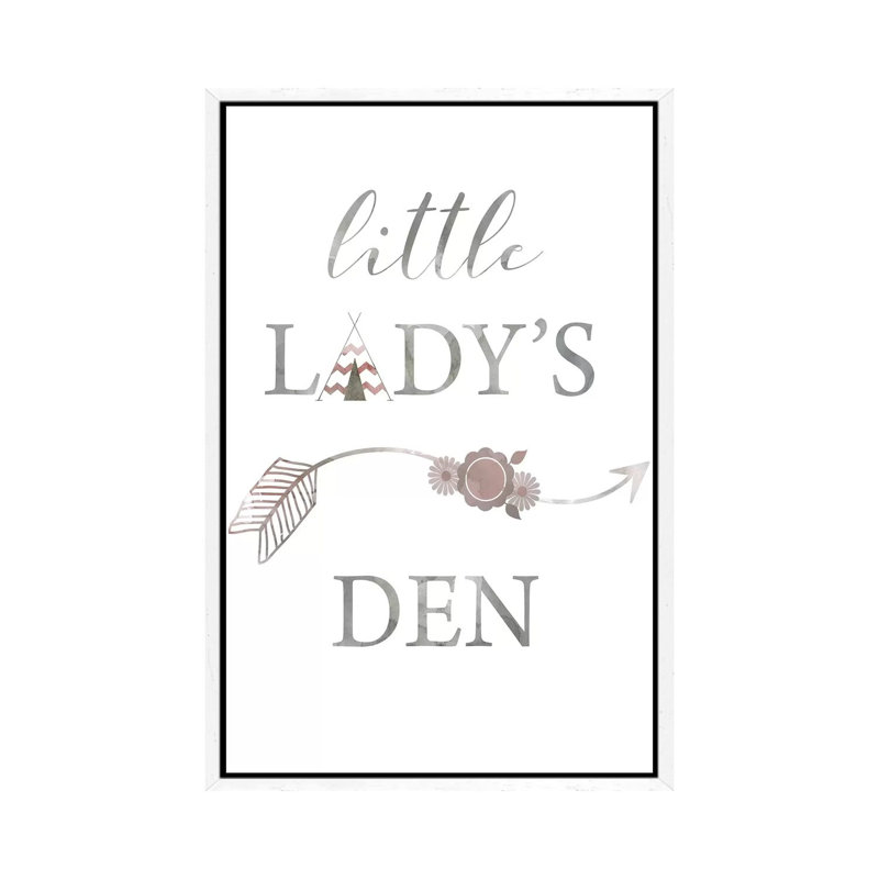 Little Lady Den Arrow by Carol Robinson - Print on Canvas, 101.6 cm H x 66.04 cm W, White Framed
