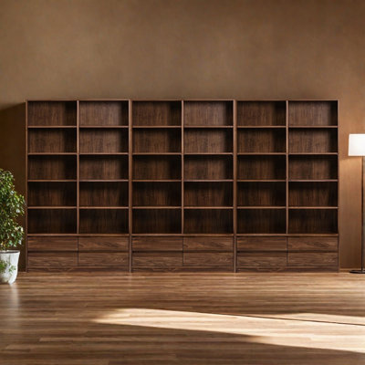 Japanese style floor mounted simple bookcase