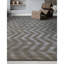 Hand Knotted Area Rug in Grey And Cream-171373353