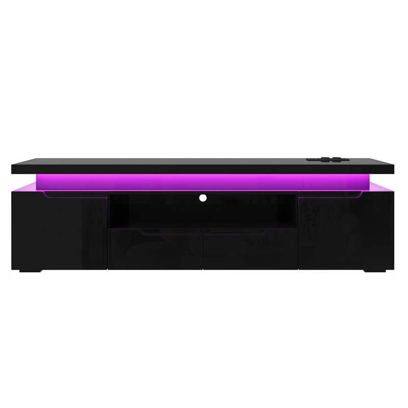 180 cm W Display Cabinet, Black