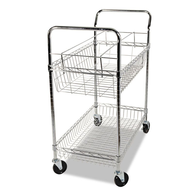 Two-Shelf,Carry-all Cart/Mail Cart,