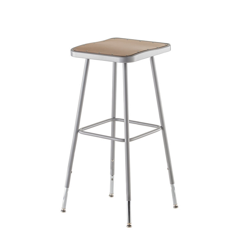 Backed Industrial Stool Footring, 31" - 39" Adjustable, Not Included