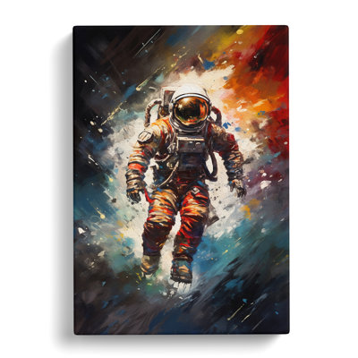 Astronaut Gestural - Wrapped Canvas Print
