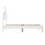 Upholstered Bed With Led Adjustable Crown Shape Headboard-1164145276-1153949538