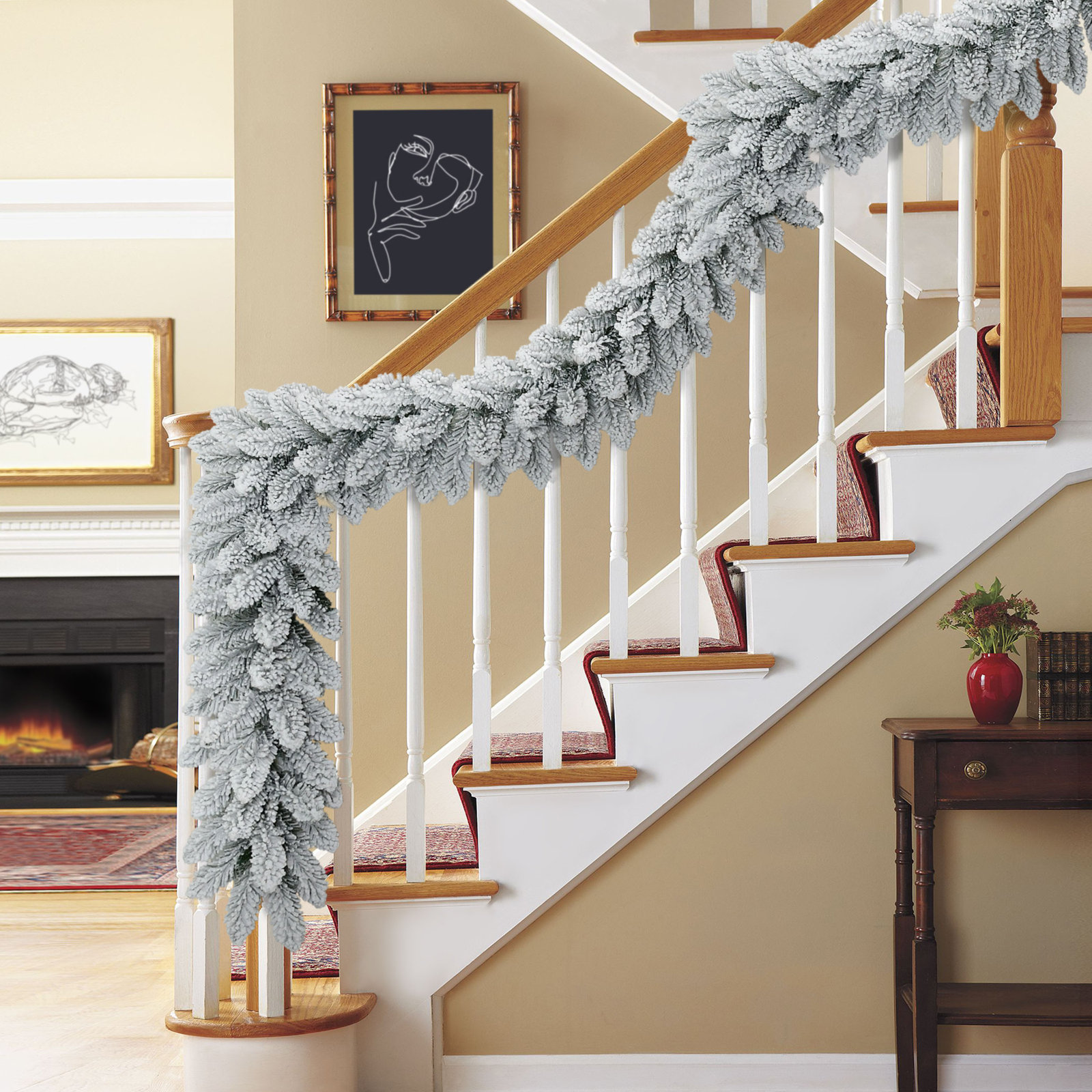 Flocked Royal Majestic Fir Garland