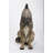 LARGE WOLF STATUE