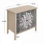 Armoire, armoire de rangement à 2 portes avec tablettes réglables brun noyer sculpté | Traditionnel | Panneau de particules et panneau de fibres à densité moyenne