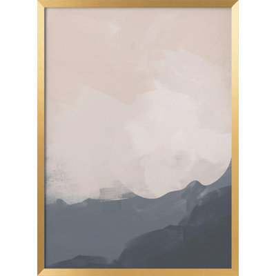 "Abtract Illustration1", art mural texturé encadré