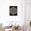 Impression sur toile noir et blanc Mandala-1381979271