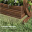 Lit de jardin surélevé à 2 niveaux Outsunny, boîtes à fleurs en bois avec trous de drainage, 25 po x 21 po x 24 po