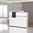 55.1'' W Reception Desk With Locking Drawer