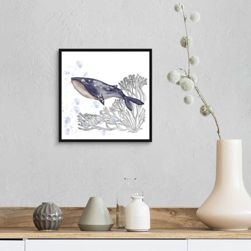 «Flying Dreams II», art mural sur toile, Cadre noir, H 14 po x l 14 po x P 2 po