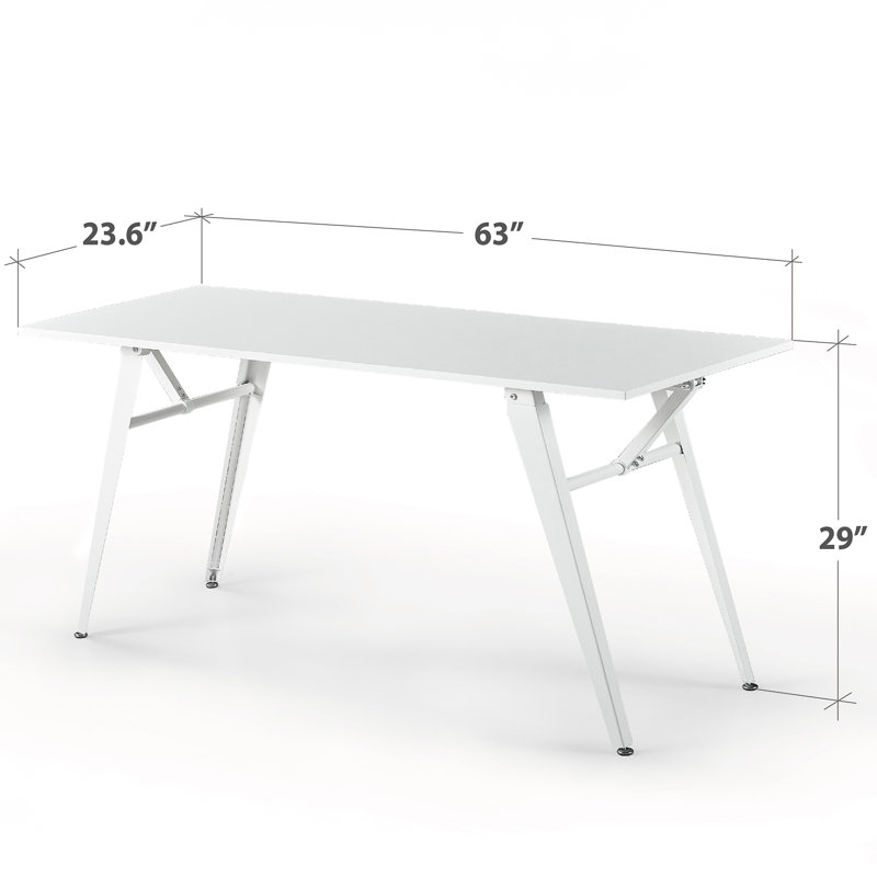 Bureau d'écriture Zinus Lindy, H 29 po x l 63 po x P 23,6 po