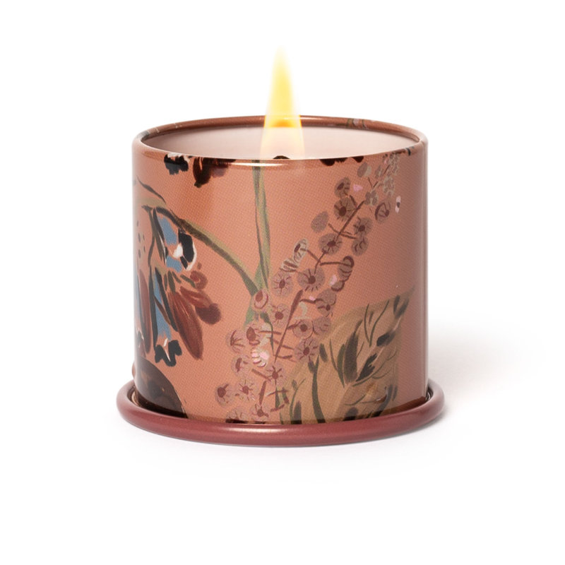 Beautifully Done Essentials Terra Tabac Demi Vanity Tin Scented Candle, Demi Vanity Tin