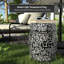 Tabouret de jardin en porcelaine florale