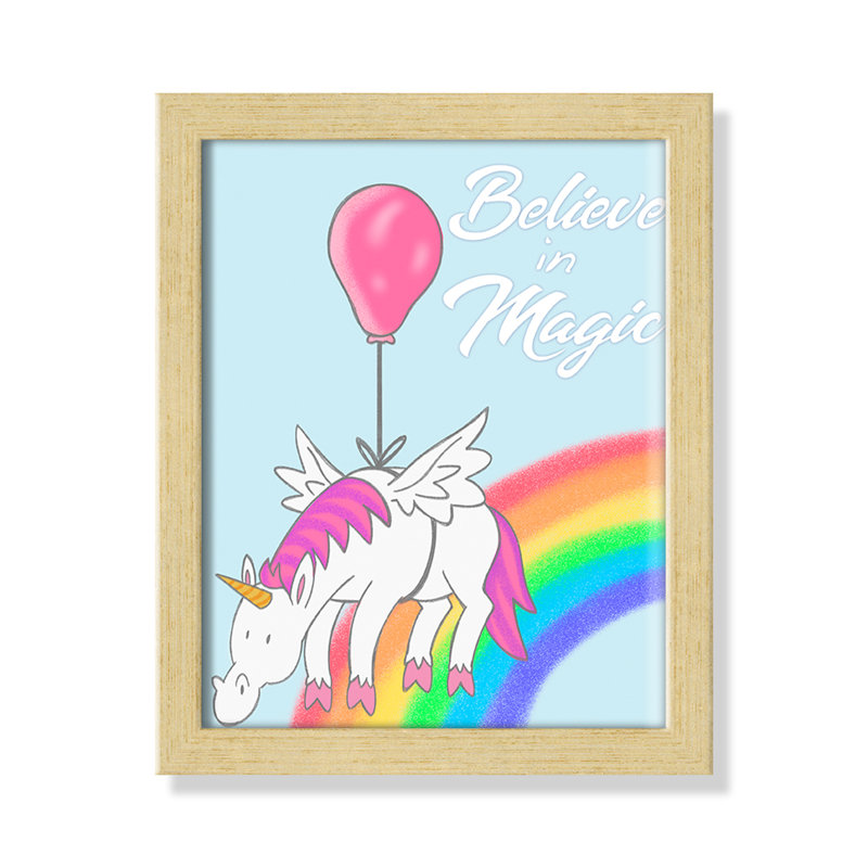 Believe in Magic 1, impression sur papier, 10" H x 8" W x 1.18" D, Encadré de boîte blanc