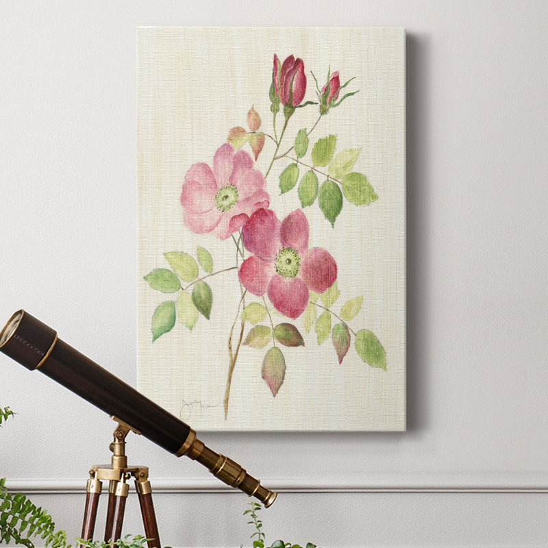 «Dusty Rose I», reproduction sur toile tendue, H 27 po x l 18 po x P 1 po