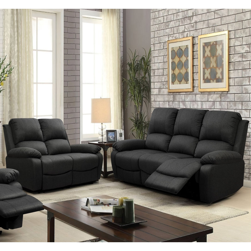 Maurina 2 - Piece Living Room Set, Dark Grey