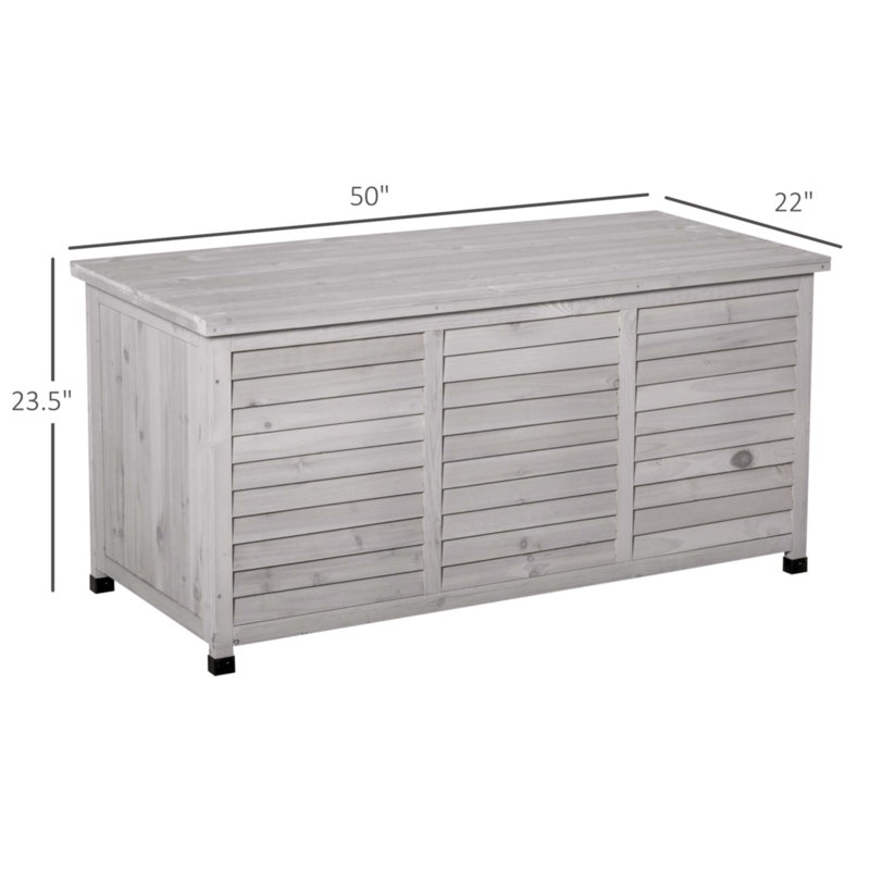 Boîte de rangement en bois 75 gallons