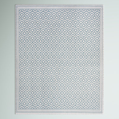 Tapis bleu sarcelle / gris Fidler