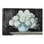 White Hydrangea on Black Crop 1 Piece Painting on Canvas-1637289837-1719175178