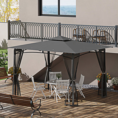 Outsunny Patio Gazebo With Netting