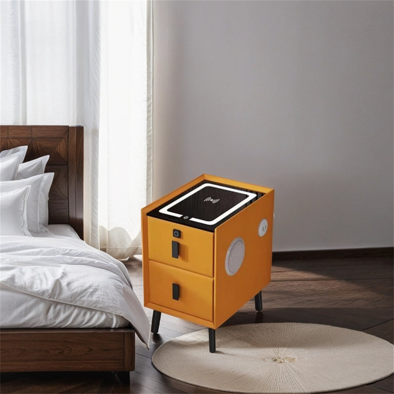 Table de chevet multifonctionnelle Katrinna Smart