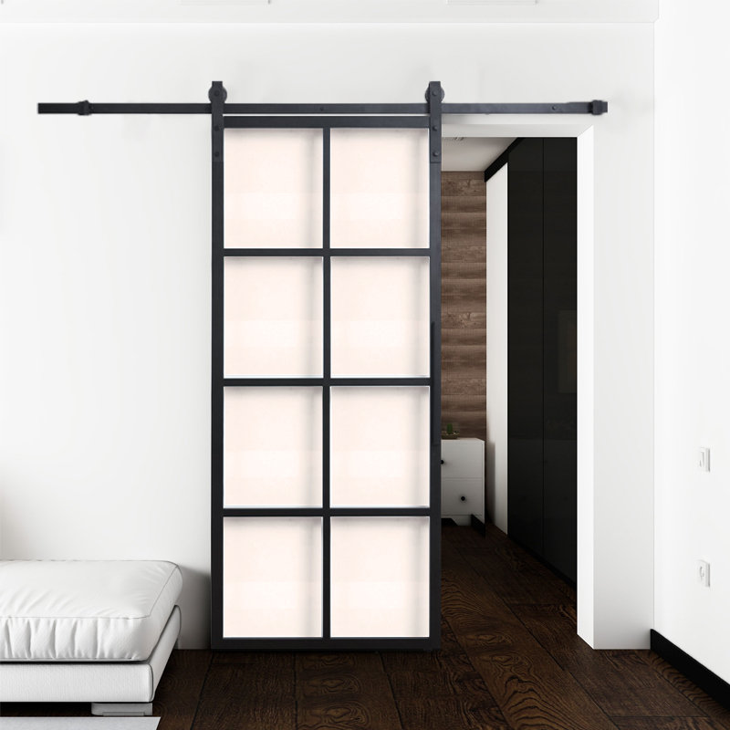 Larissa Metal Sliding Door, 210cm H x 100cm W x 3cm D