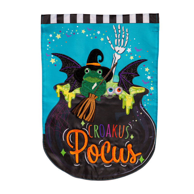 Drapeau de jardin Croakus Pocus