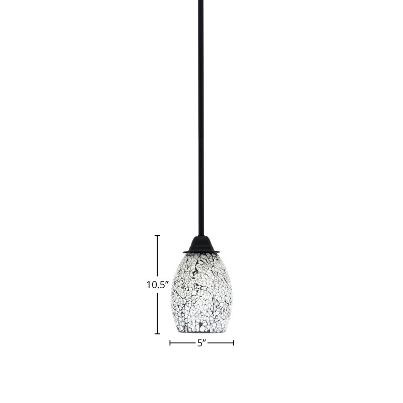 Paramount Stem Hung Pendant, White