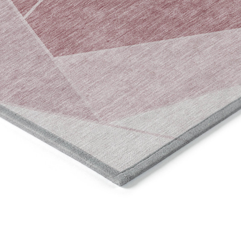 Tapis intérieur / extérieur ivoire lavable géométrique 10 pi x 14 pi
