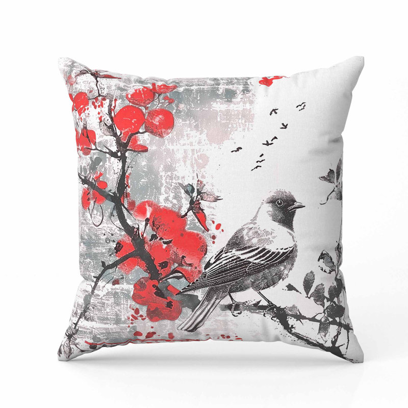 Coussin Winter, Gris, Carré 26 po