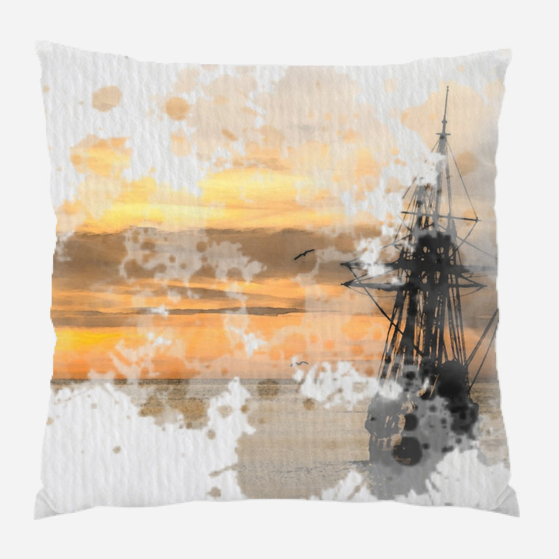 Perrin Outdoor Reversible Throw Pillow, Indoor, Microsuede