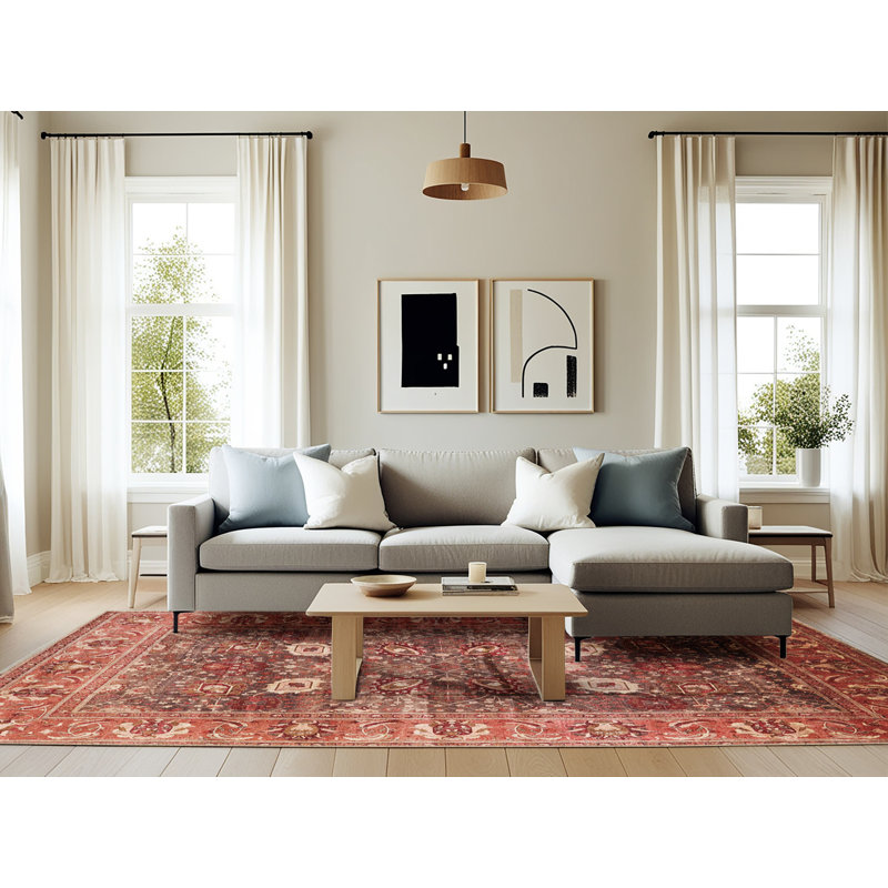Oriental Indoor Rug, Rectangle 6' x 9'