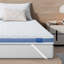 Surmatelas en mousse mémoire et gel rafraîchissant de 5 cm avec housse amovible-1502587848-1502587855