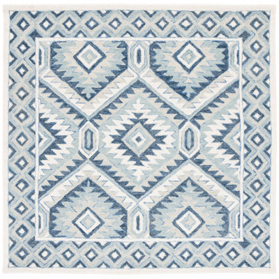 Neher Metro Hand Tufted Wool And Cotton With Latex Geometric Rug