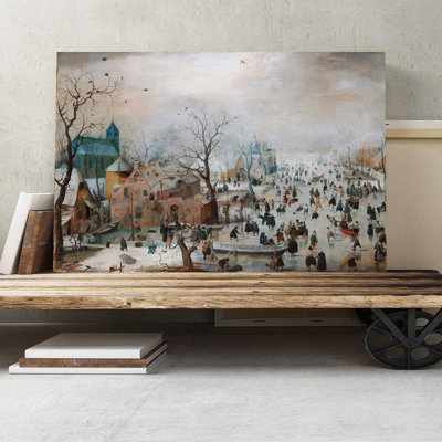 Hendrick Avercamp - Wrapped Canvas Painting