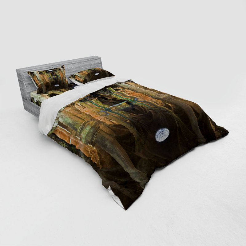 Gothic Traditional Duvet Cover, Queen Duvet Cover + 3 Additional Pieces