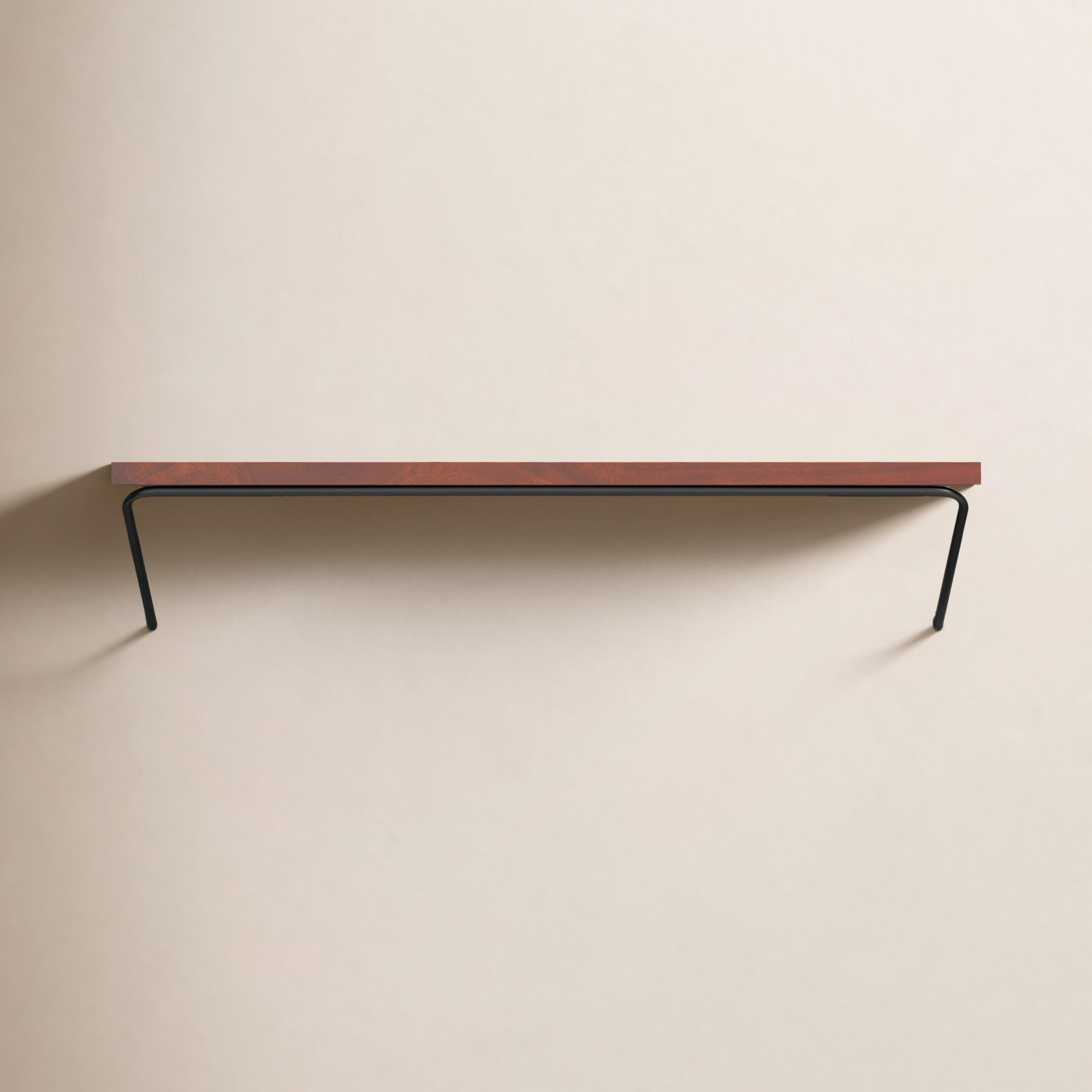 Dryden Wall Mounted Shelves, 7.5'' H X 24'' W X 8'' D, Walnut
